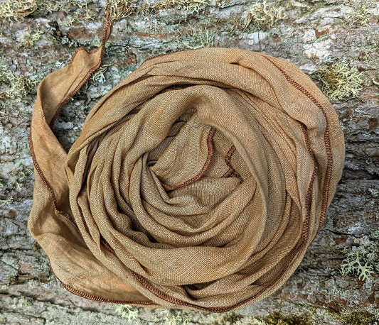 Linen scarf tagetes