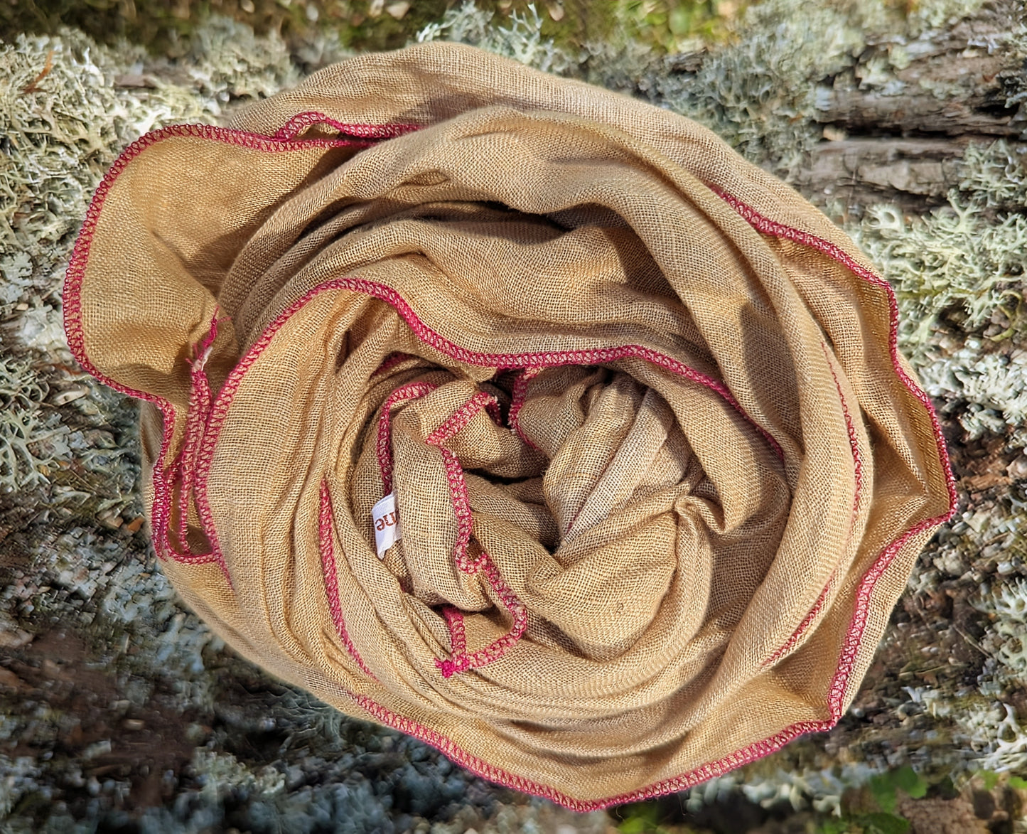 Linen scarf tagetes