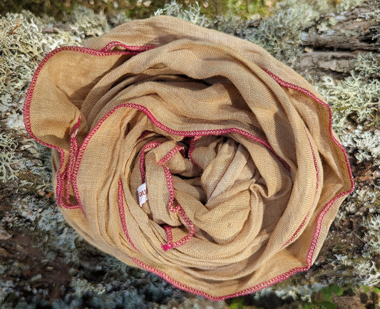 Linen scarf tagetes