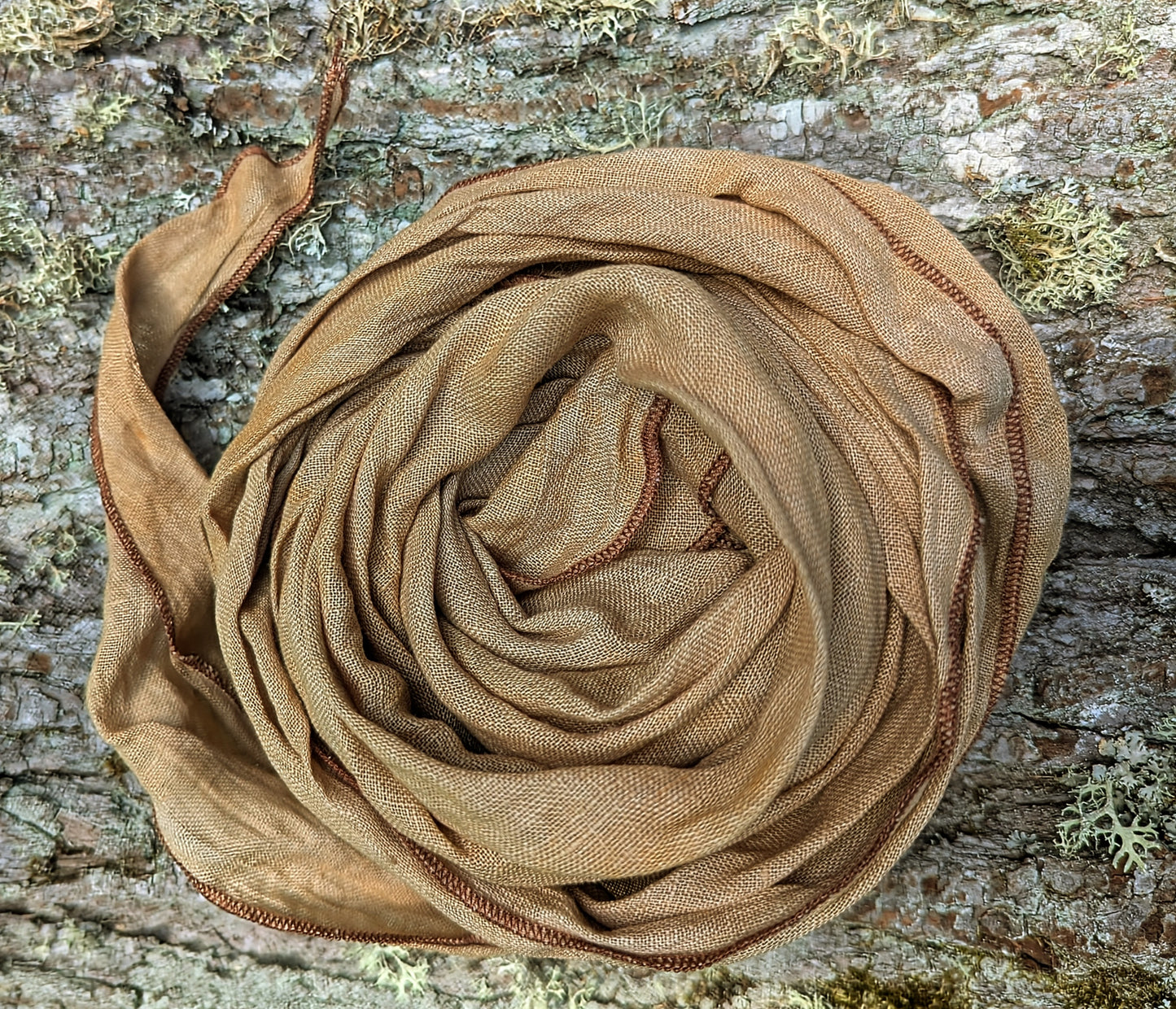 Linen scarf tagetes