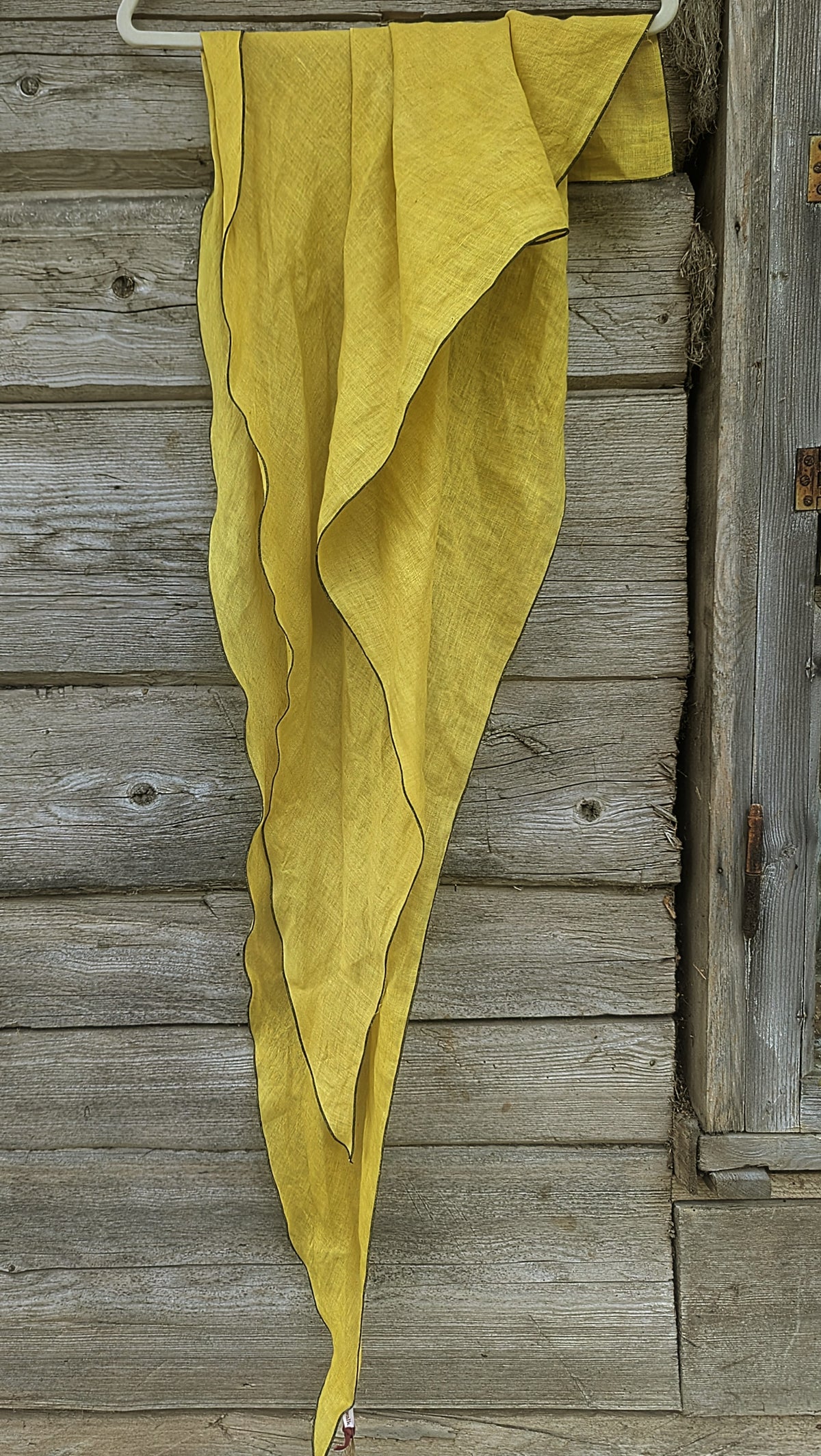 Linen scarf tansy