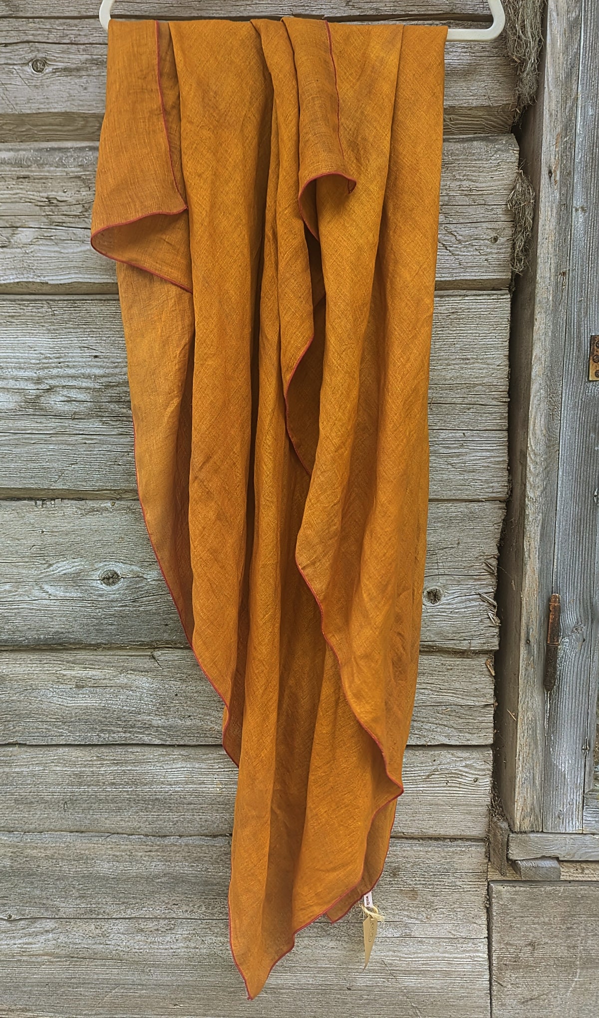 6 Linen scarf Onion skin