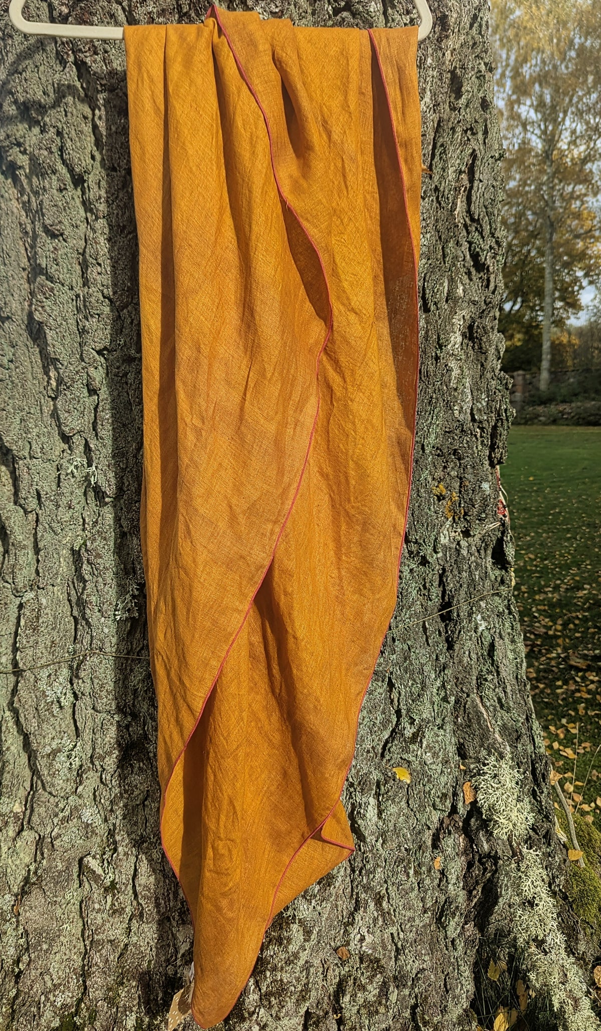 6 Linen scarf Onion skin