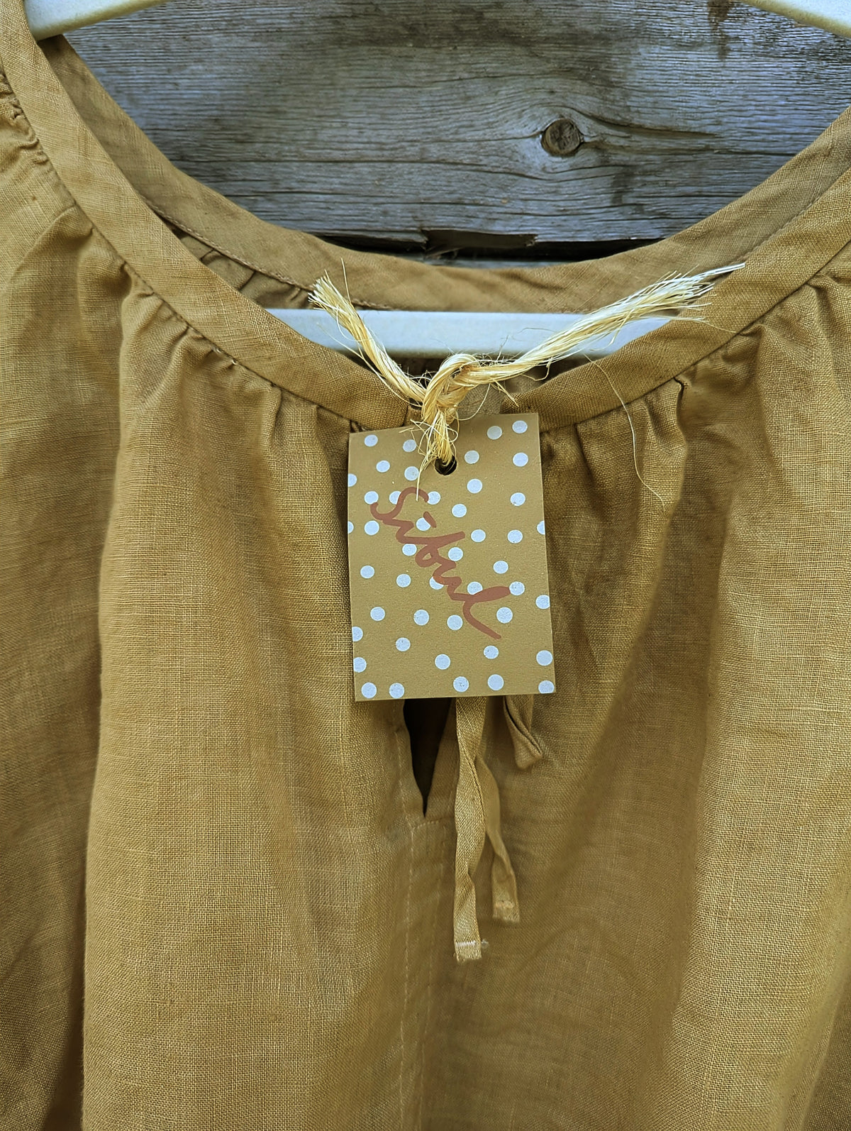 Vintage linane pluus sibulakoor
